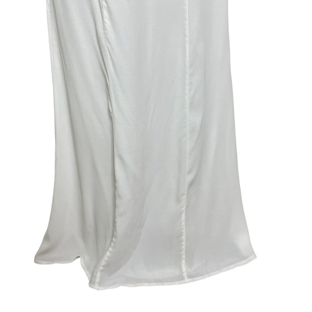 Lovers and Friends Harper Dress White Maxi Front Slit Lace Size Small Sz S New - Picture 10 of 14
